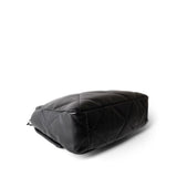 CHANEL Handbag Black Black Lambskin Quilted 19 Flap Medium/Large Mixed Hardware - Redeluxe