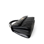 CHANEL Handbag Black Black Lambskin Quilted Trendy CC Small Light Gold Hardware - Redeluxe