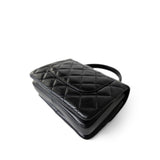CHANEL Handbag Black Black Lambskin Quilted Trendy CC Small Light Gold Hardware - Redeluxe