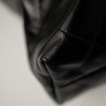 CHANEL Handbag Black Calfskin Quilted 22 Bag Small Aged Silver Hardware - Redeluxe