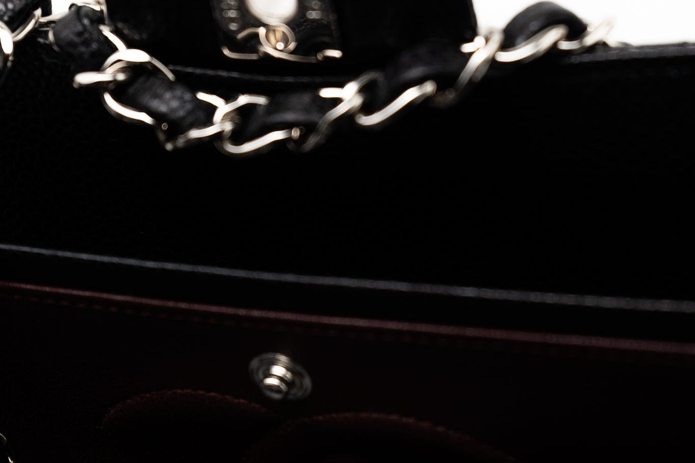 CHANEL Handbag Black Caviar Quilted Classic Flap Medium Silver Hardware - Redeluxe