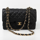 CHANEL Handbag Black Caviar Quilted Jumbo Classic Flap GHW - Redeluxe