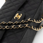 CHANEL Handbag Black Caviar Quilted Jumbo Classic Flap GHW - Redeluxe