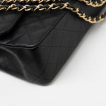 CHANEL Handbag Black Caviar Quilted Jumbo Classic Flap GHW - Redeluxe