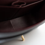 CHANEL Handbag Black Caviar Quilted Jumbo Classic Flap Gold Hardware - Redeluxe