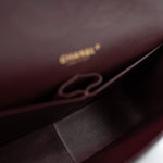CHANEL Handbag Black Caviar Quilted Jumbo Classic Flap Gold Hardware - Redeluxe