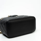 CHANEL Handbag Black Caviar Quilted Small Vanity Case LGHW - Redeluxe