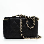 CHANEL Handbag Black Caviar Quilted Small Vanity Case LGHW - Redeluxe