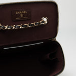 CHANEL Handbag Black Caviar Quilted Small Vanity Case LGHW - Redeluxe