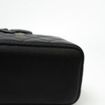 CHANEL Handbag Black Caviar Quilted Small Vanity Case LGHW - Redeluxe