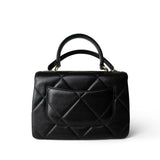CHANEL Handbag Black Chanel Black Lambskin Quilted Trendy CC Small Bag Gold Hardware - Redeluxe