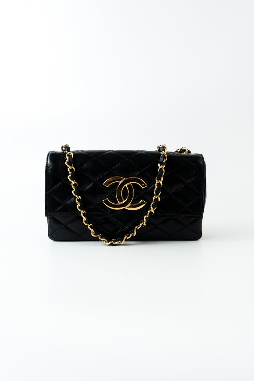 Buy CHANEL Vintage Black Lambskin Bag | REDELUXE Luxury Pre-Owned