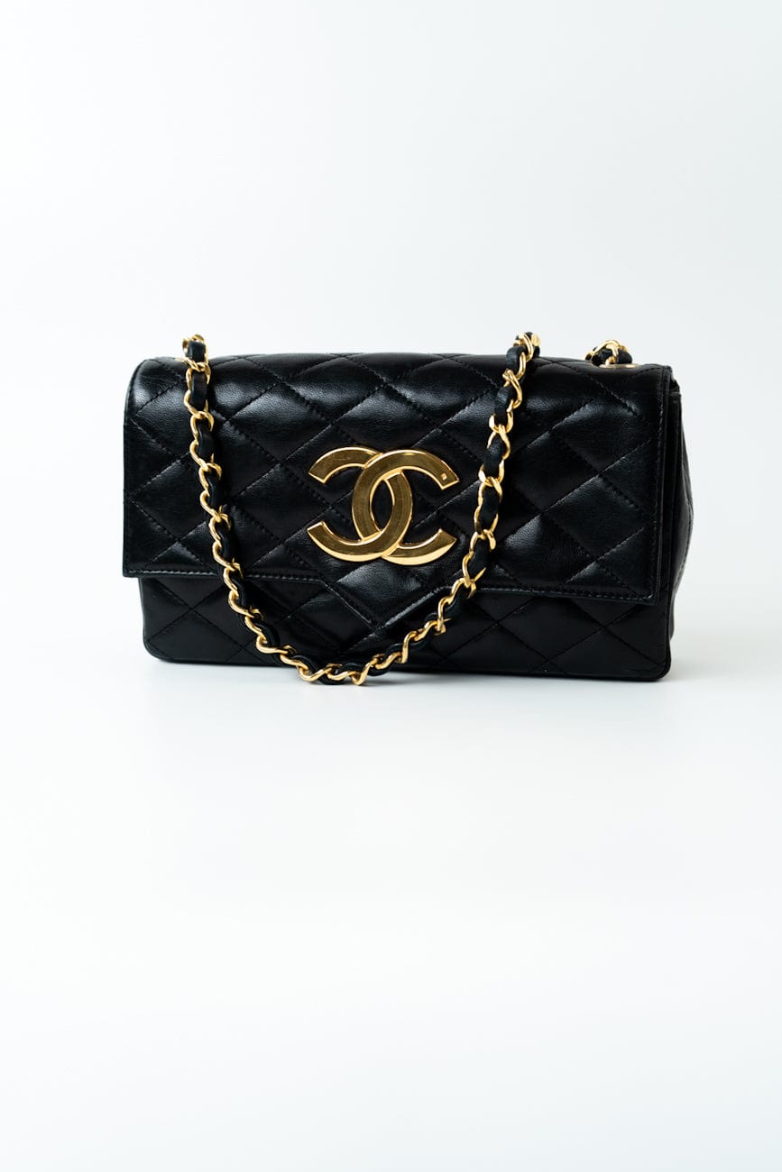 Buy CHANEL Vintage Black Lambskin Bag | REDELUXE Luxury Pre-Owned