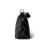 CHANEL Handbag Black Chanel Wild Stitch Black Hobo Bag - Redeluxe