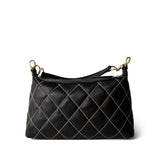 CHANEL Handbag Black Chanel Wild Stitch Black Hobo Bag - Redeluxe