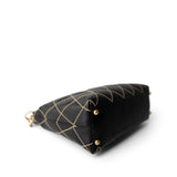CHANEL Handbag Black Chanel Wild Stitch Black Hobo Bag - Redeluxe