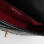 CHANEL Handbag Black Goatskin Quilted 19 Flap Small AGHW - Redeluxe