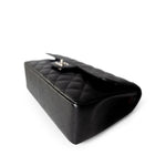 CHANEL Handbag Black Jumbo Caviar Quilted Classic Double Flap SHW - Redeluxe
