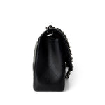 CHANEL Handbag Black Jumbo Caviar Quilted Classic Double Flap SHW - Redeluxe