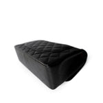 CHANEL Handbag Black Jumbo Caviar Quilted Classic Double Flap SHW - Redeluxe