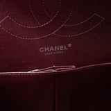 CHANEL Handbag Black Jumbo Caviar Quilted Classic Flap Silver Hardware - Redeluxe