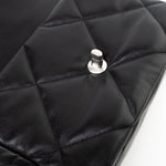 CHANEL Handbag Black Lambskin Quilted 19 Flap Small - Redeluxe