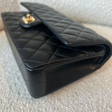 CHANEL Handbag Black Lambskin Quilted Classic Flap Medium GHW - Redeluxe