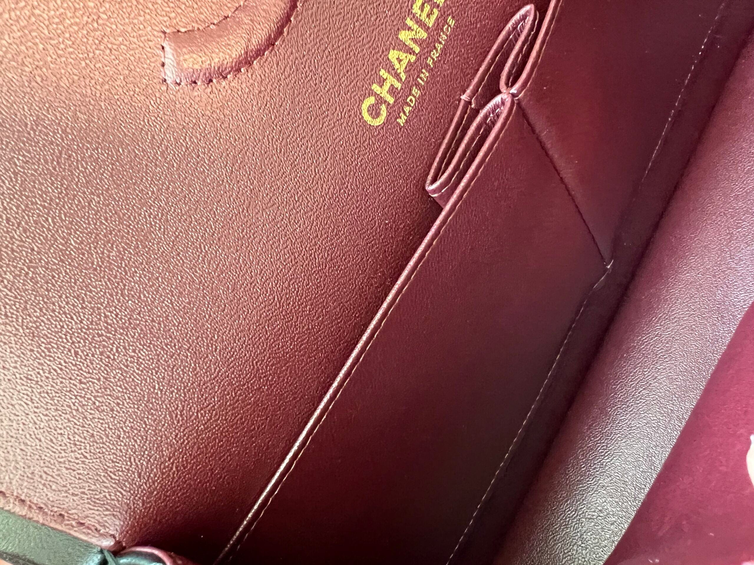 CHANEL Handbag Black Lambskin Quilted Classic Flap Medium GHW - Redeluxe