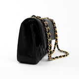 CHANEL Handbag Black Lambskin Quilted Classic Flap Medium GHW - Redeluxe