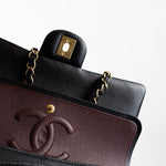 CHANEL Handbag Black Lambskin Quilted Classic Flap Medium GHW - Redeluxe