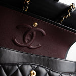 CHANEL Handbag Black Lambskin Quilted Classic Flap Medium GHW - Redeluxe