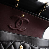 CHANEL Handbag Black Lambskin Quilted Classic Flap Medium GHW - Redeluxe