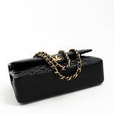 CHANEL Handbag Black Lambskin Quilted Classic Flap Medium GHW - Redeluxe