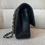 CHANEL Handbag Black Lambskin Quilted Classic Flap Medium GHW - Redeluxe