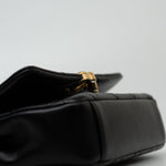 CHANEL Handbag Black Lambskin Quilted Entwined Single Flap Mini Aged Hardware - Redeluxe