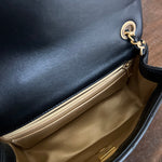 CHANEL Handbag Black Lambskin Quilted Mini Rectangular CC Pearl Crush Single Flap AGHW - Redeluxe