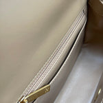CHANEL Handbag Black Mini Rectangular Lambskin Chevron Light Gold Hardware - Redeluxe