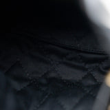 CHANEL Handbag Black Shiny Black Calfskin Quilted Mini 22 Bag Antique Gold Hardware - Redeluxe