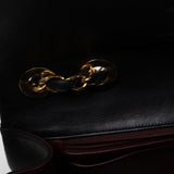 CHANEL Handbag Black Vintage Black Lambskin Quilted Jumbo XL Single Flap - Redeluxe