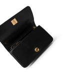 CHANEL Handbag Black Vintage Black Lambskin Quilted Mini Full Flap Gold Hardware - Redeluxe