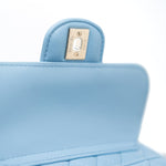 CHANEL Handbag Blue 22S CC In Love Blue Lambskin Quilted Large Heart Bag Light Gold Hardware - Redeluxe