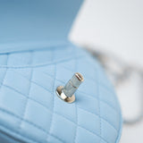 CHANEL Handbag Blue 22S CC In Love Blue Lambskin Quilted Large Heart Bag Light Gold Hardware - Redeluxe