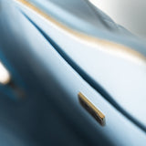 CHANEL Handbag Blue 22S CC In Love Blue Lambskin Quilted Large Heart Bag Light Gold Hardware - Redeluxe