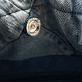 CHANEL Handbag Blue 23P Denim Quilted 22 Small Drawstring Bag - Redeluxe