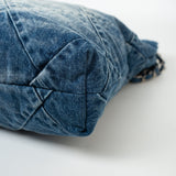 CHANEL Handbag Blue 23P Denim Quilted 22 Small Drawstring Bag - Redeluxe