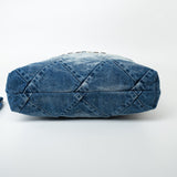 CHANEL Handbag Blue 23P Denim Quilted 22 Small Drawstring Bag - Redeluxe