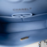 CHANEL Handbag blue 23P Light Blue Classic Flap Small Light Gold Hardware - Redeluxe