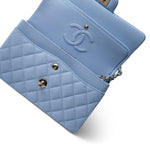 CHANEL Handbag blue 23P Light Blue Classic Flap Small Light Gold Hardware - Redeluxe
