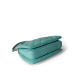 CHANEL Handbag Blue 24C Tiffany Blue Lambskin Quilted Mini Trendy CC Light Gold Hardware - Redeluxe