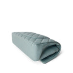 CHANEL Handbag Blue / Classic flap Pearly Light Blue Caviar Quilted Classic Flap Medium Antique Gold Hardware - Redeluxe
